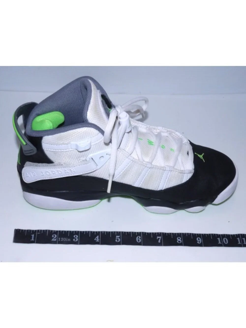 Nike Air Jordan 6 Rings Altitude 322992-130 black & white men's sneakers size 8